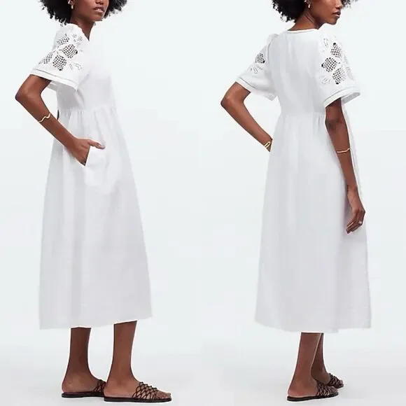 Madewell | Dresses | Madewell Midi Dresswomen Xs Cassie Linen Button Front Embroidered White Nq63 | Poshmark Madewell | Dresses | Madewell Midi Dresswomen Xs Cassie Linen Button Front Embroidered White Nq63 | Poshmark